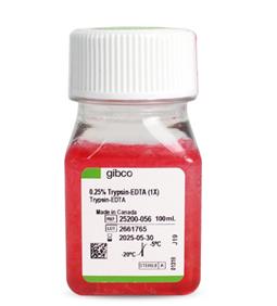 胰酶細(xì)胞消化液（0.25%胰酶，含EDTA，含酚紅）Gibco